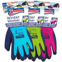 Spontex Winter Worker Handschuhe Arbeitshandschuhe mit Innenfütterung 